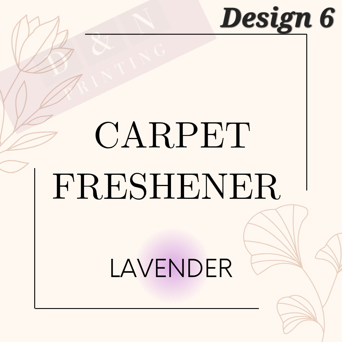 Carpet Freshener Labels Square Matte & Gloss