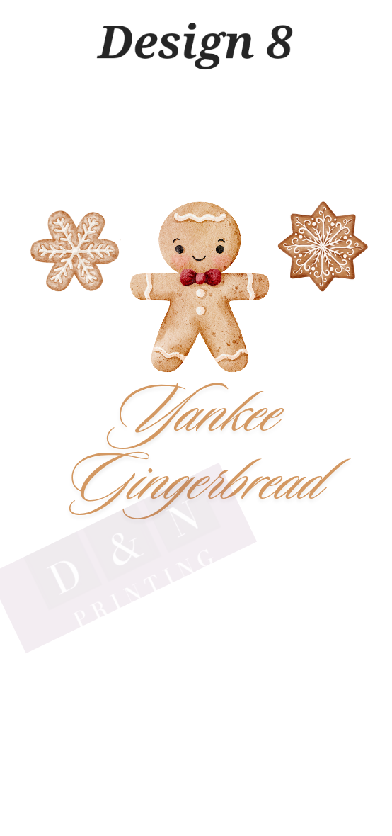 Christmas Designs with your logo -  10% CLP labels In a Non Hazardous Base for Wax Melts Snap Bar White Matte Labels 100mm x 47mm