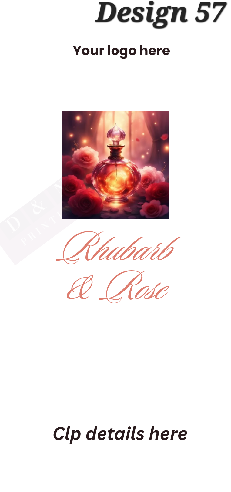 Fragrance Designs with your logo -  Snap Bar Labels - 10% CLP labels In a Non Hazardous Base for Wax Melts - White Matte Labels 100mm x 47mm