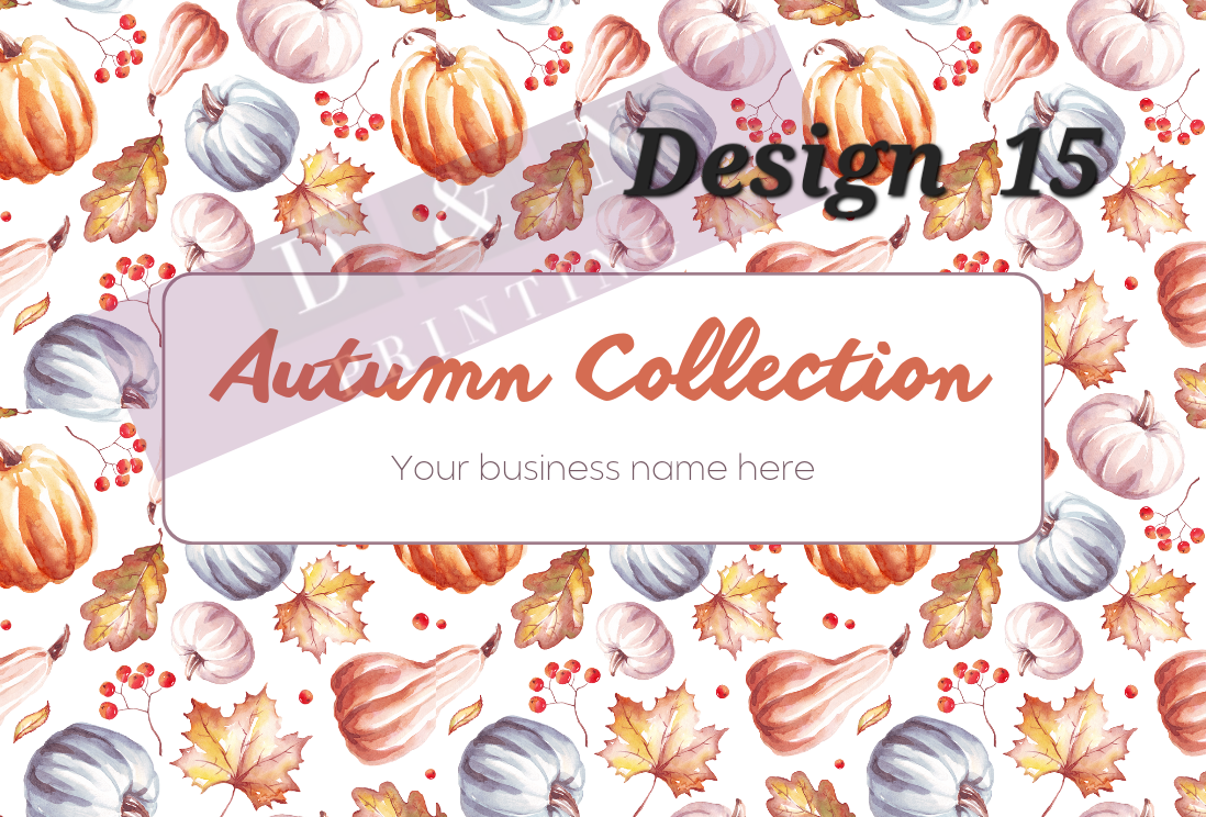 Autumn Collection Box Labels