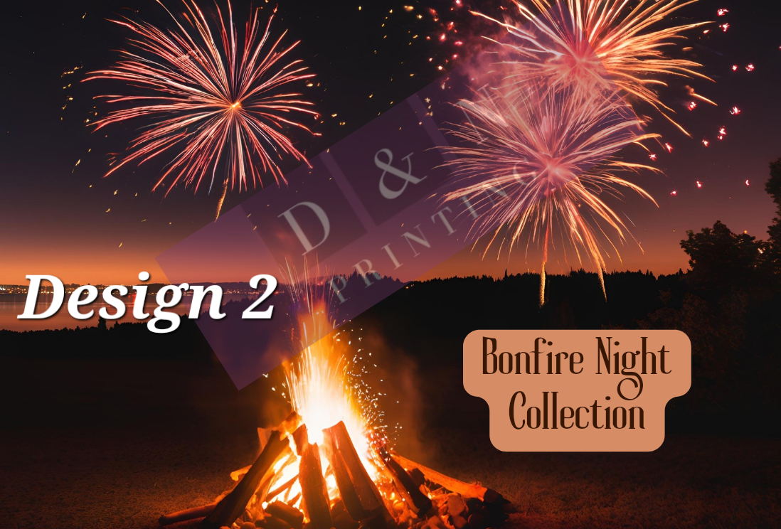 Bonfire Night Collection Box Labels