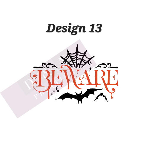 Halloween Labels Matte & Gloss