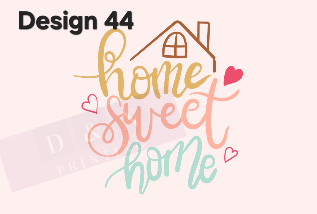 Home & Cosy Collection Box Labels