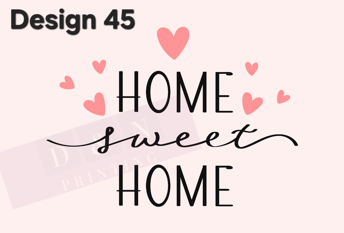 Home & Cosy Collection Box Labels