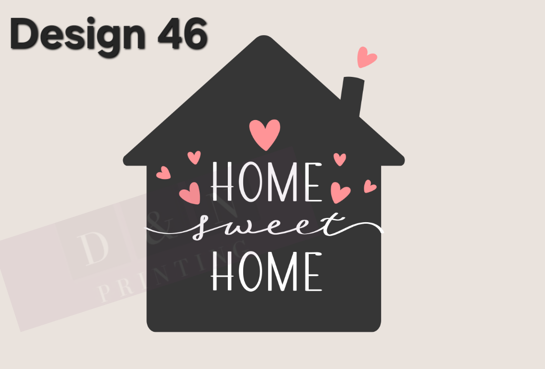 Home & Cosy Collection Box Labels