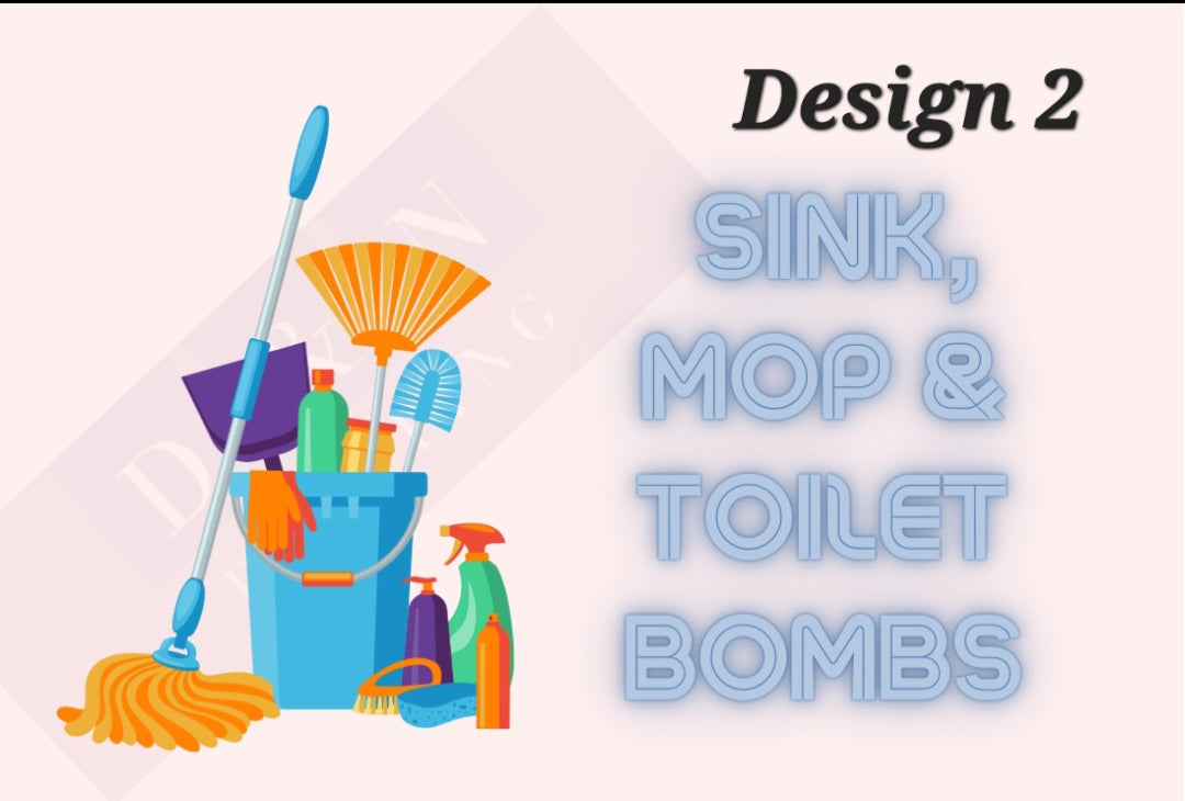 Mop, Toilet & Sink Collection Box Labels