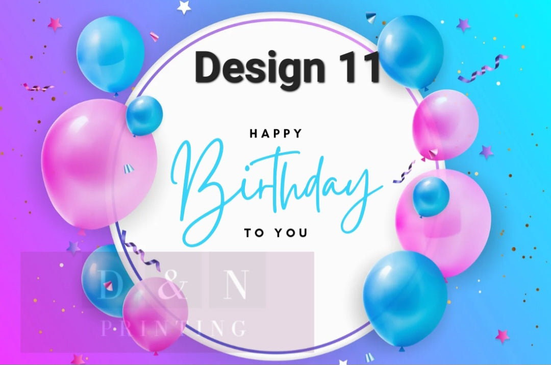 Happy Birthday Collection Box Labels