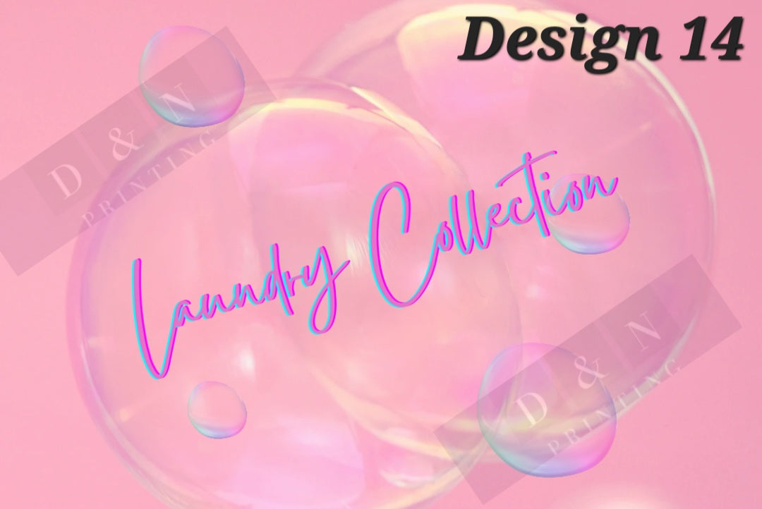 Laundry & Cleaning Collection Box Labels