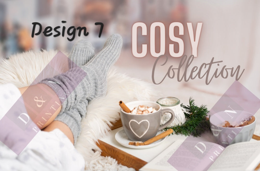 Home & Cosy Collection Box Labels