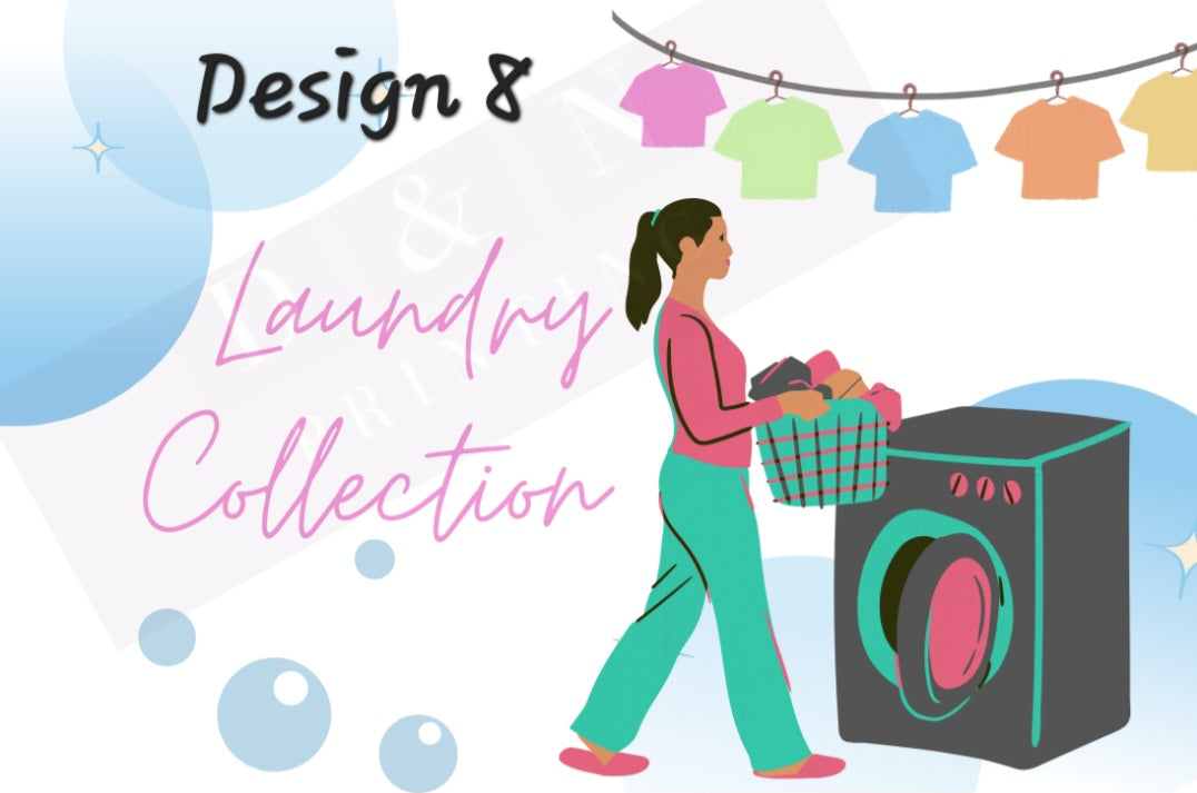 Laundry & Cleaning Collection Box Labels