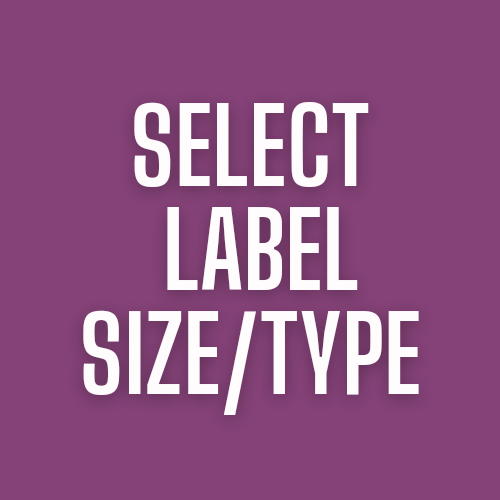 Select Label Size/Type