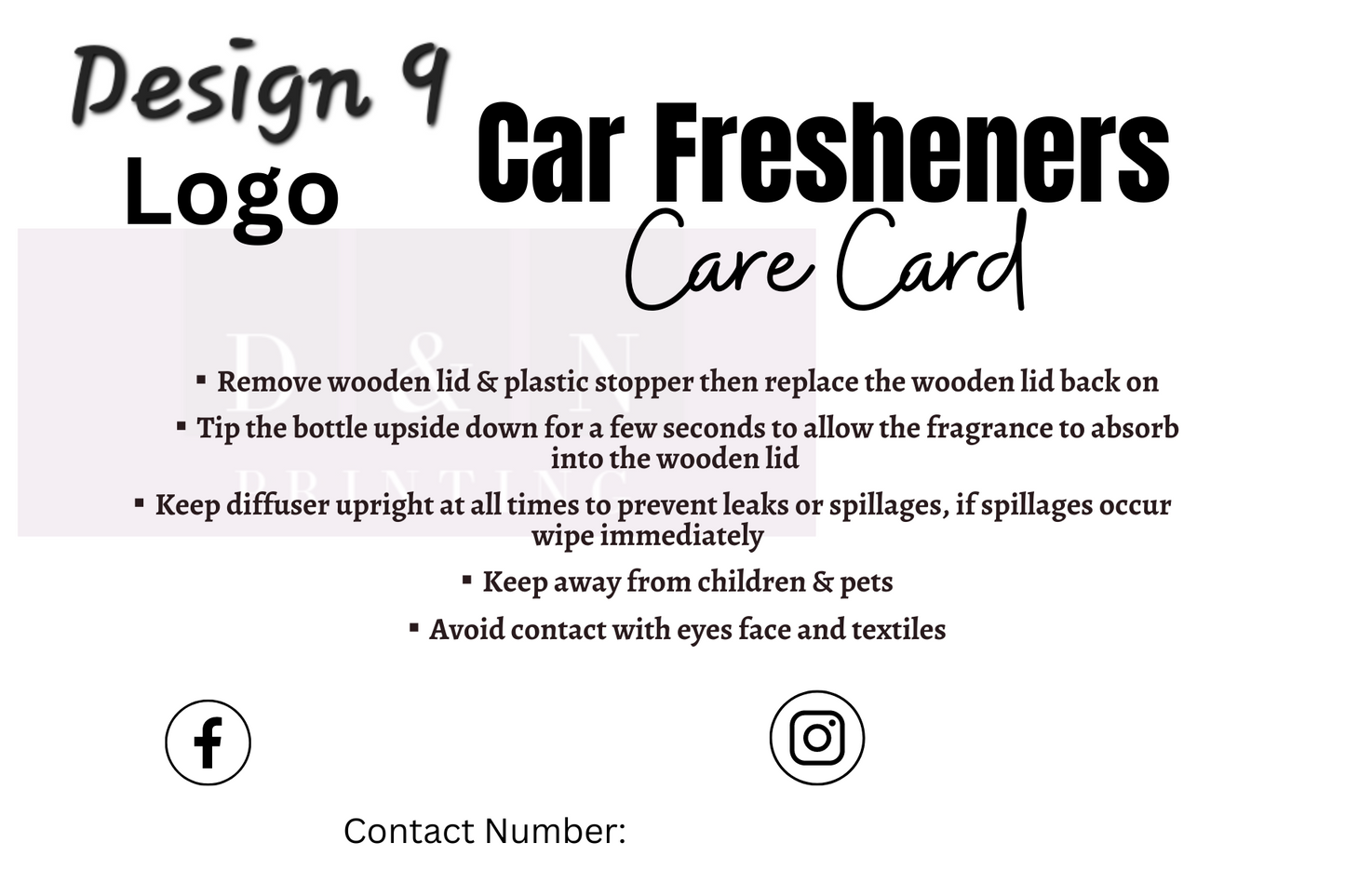 A6 Care Cards