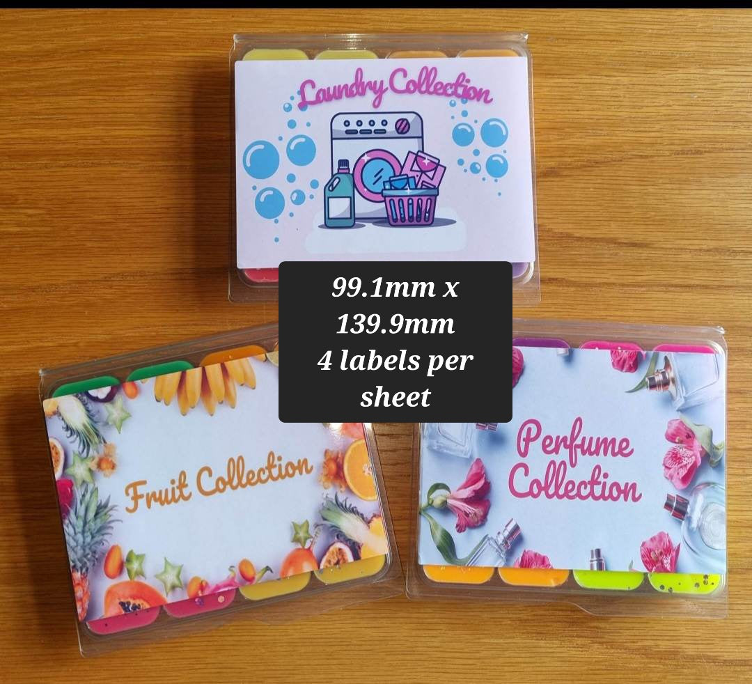 Fruity Collection Box Labels